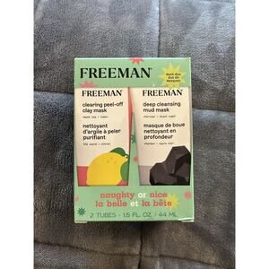 Freeman Face Mask Clay Peel Off Lemon Charcoal Mud Deep Cleansing